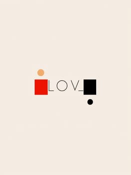Abstract design featuring playful shapes and colors, capturing a contemporary artistic expression in minimalist style.