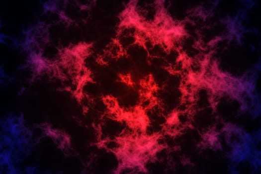 Clouds of blazing mass, abstract background