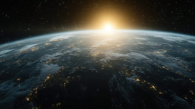 Earth view from space. Elements of this image are provided by NASA.