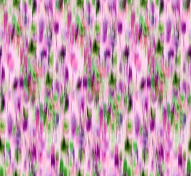 Abstract blurred floral seamless pattern. Bleeding meadow spring flowers. Watercolor paints texture. Trendy botanical design.