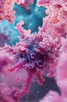Macroscopic view of antibodies. Large globular proteins of blood plasma. Antiviruses