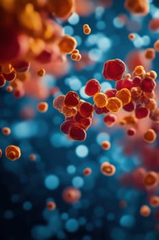 Macroscopic view of antibodies. Large globular proteins of blood plasma. Antiviruses