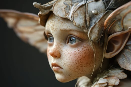 Portrait of a little fairy. Fairy as a child.