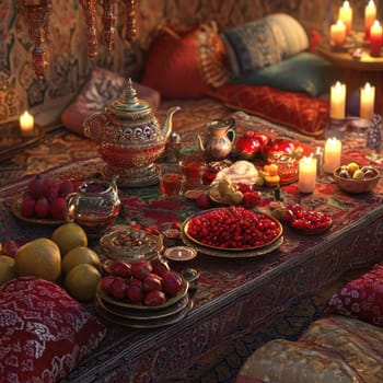Have a fun Yalda night with pomegranates, nuts, candles. The ceremonies are dedicated to the longest night of the year in Persian culture, the Iranian "Night of the Forty" festival.
