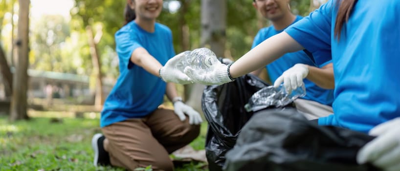 Local volunteers join forces to clean up the park promoting environmental awareness and community spirit.