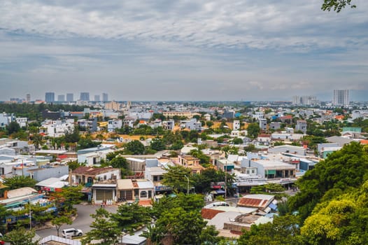 Scenic view of Da Nang city from Marble Mountain. Da Nang, Vietnam - September 12, 2024.