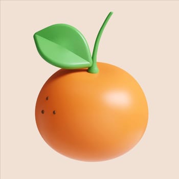 A vibrant 3D render showcases oranges symbolizing prosperity during Chinese New Year festivities.