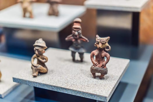 27.07.2024 Mexico City, Mexico: Artifact from the National Museum of Anthropology in Mexico City. Historic and cultural treasure showcasing Mexico rich pre-Columbian heritage. Anthropology, history, and education concept.