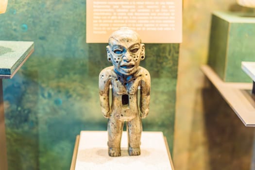 27.07.2024 Mexico City, Mexico: Artifact from the National Museum of Anthropology in Mexico City. Historic and cultural treasure showcasing Mexico rich pre-Columbian heritage. Anthropology, history, and education concept.