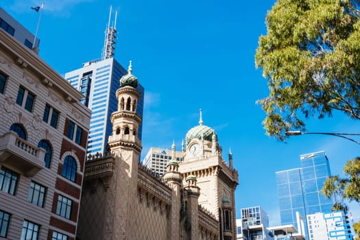 MELBOURNE, AUSTRALIA - JANUARY 08, 2025: The Forum Theatre on Flinders St on a hot summer's afternoon in Melbourne, Victoria, Australia