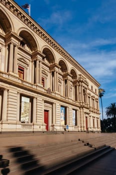 MELBOURNE, AUSTRALIA - JANUARY 8 2025: Old Treasury Building on a hot summer's afternoon in Melbourne CBD, Victoria, Australia