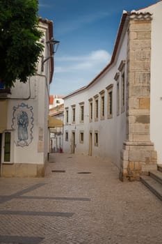 Mediaval street in the city of Lagos, Portugal