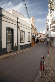 View of a street in the city of Lagos, Portugal