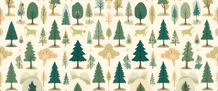Whispers of rustling leaves fill the air in this tranquil forest haven. Serene greens and earthy tones evoke a sense of peace, as if you're wandering among gentle giants, while deer graze silently, adding to the calm, harmonious reverie.