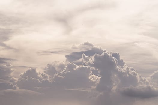 Colorful dramatic sky with cloud at sunset. Amazing clouds like a heaven for background wallpaper and texture, Concept idea of Imaginative clouds nature, Nature abstract composition, Space for text, Selective focus.