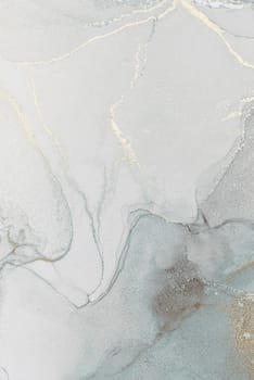 This artwork showcases a serene blend of soft colors with intricate flowing patterns, highlighted by subtle gold accents, creating a sophisticated and calming effect.