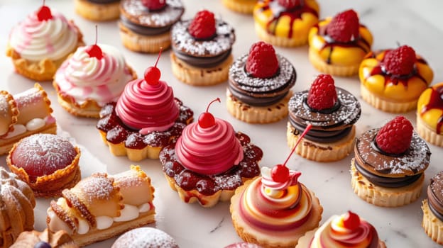 Diversity, beauty, and culinary artistry of pastries
