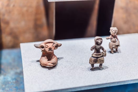 27.07.2024 Mexico City, Mexico: Artifact from the National Museum of Anthropology in Mexico City. Historic and cultural treasure showcasing Mexico rich pre-Columbian heritage. Anthropology, history, and education concept.
