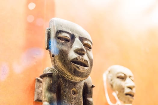 27.07.2024 Mexico City, Mexico: Artifact from the National Museum of Anthropology in Mexico City. Historic and cultural treasure showcasing Mexico rich pre-Columbian heritage. Anthropology, history, and education concept.