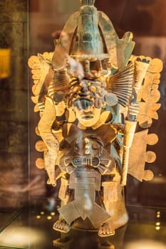 27.07.2024 Mexico City, Mexico: Artifact from the National Museum of Anthropology in Mexico City. Historic and cultural treasure showcasing Mexico rich pre-Columbian heritage. Anthropology, history, and education concept.