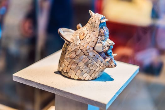 27.07.2024 Mexico City, Mexico: Artifact from the National Museum of Anthropology in Mexico City. Historic and cultural treasure showcasing Mexico rich pre-Columbian heritage. Anthropology, history, and education concept.