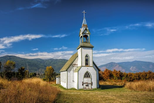 An old abandoned church just south of Creston British Columbia.