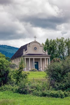 The historic Cataldo Mission located in north Idaho.