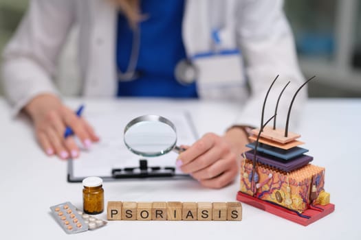 A healthcare professional explores psoriasis remedies via medications and indepth research studies