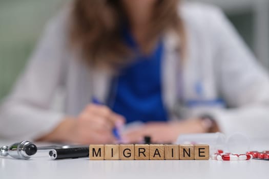 A healthcare provider explores migraine solutions, showcasing advanced tools and expertise to assist patients