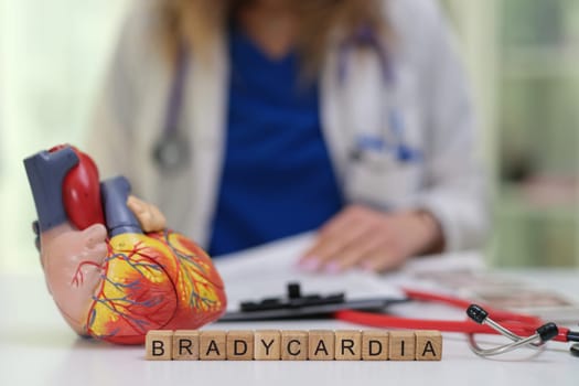 Explore bradycardia thoroughly through a detailed model heart and various medical tools for deeper understanding