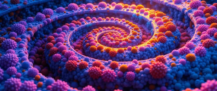 Multi-colored fractal background
