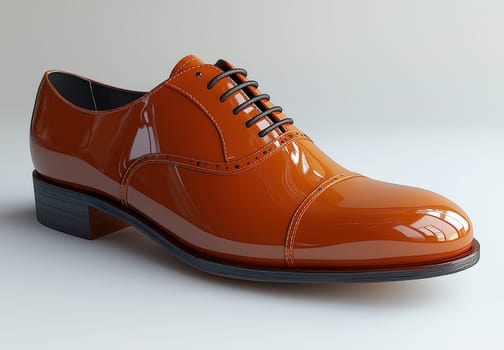 Men's shoes on a white background. Selective focus.