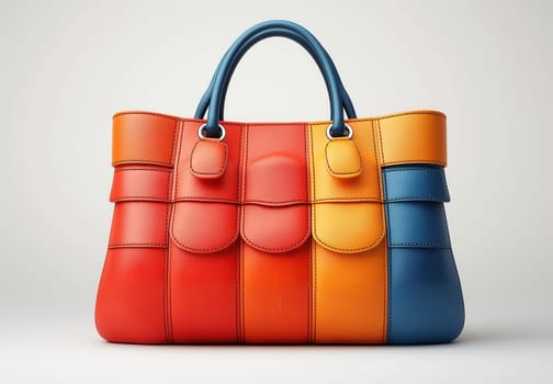 Women's bag on a white background. Selective focus.