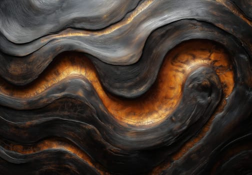 Wooden background with wavy texture. Selective focus.