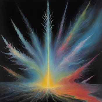 splash colorful paint art background abstract. High quality illustration