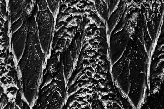 Hintergrund von einem Blech mit Muster in schwarz-weiß