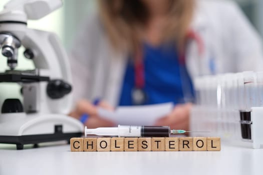 Exploring cholesterol testing with specialized lab equipment and biological samples in a medical setting