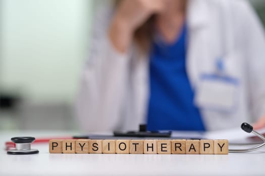 A physiotherapist treats patients using various tools and techniques in a clinical setting focused on recovery