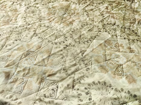 Delicate fabric featuring a unique texture and pattern suitable for creating elegant backgrounds with ample copy space.