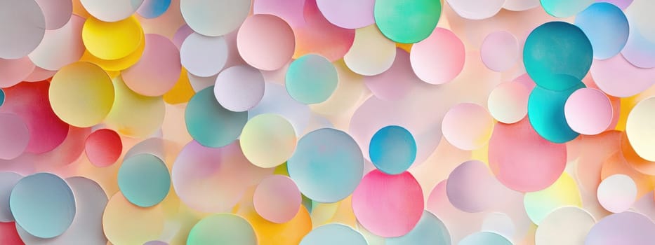 background of colorful circles. Selective focus.