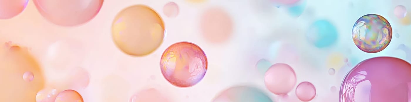 background of colorful circles. Selective focus.