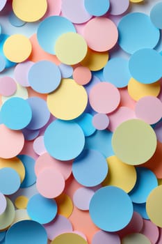 background of colorful circles. Selective focus.