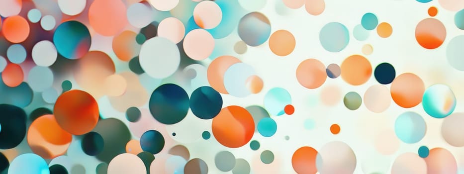 background of colorful circles. Selective focus.