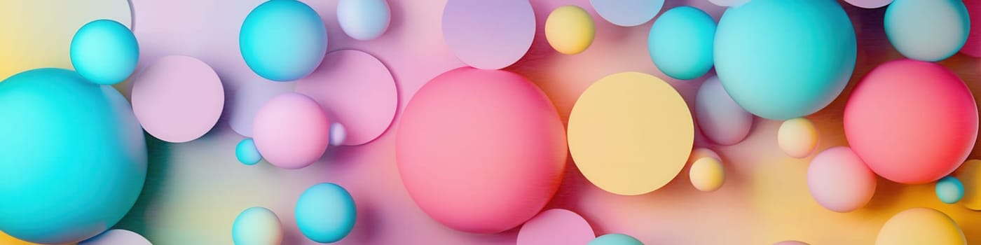 background of colorful circles. Selective focus.