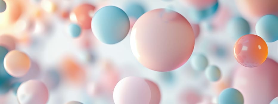 background of colorful circles. Selective focus.