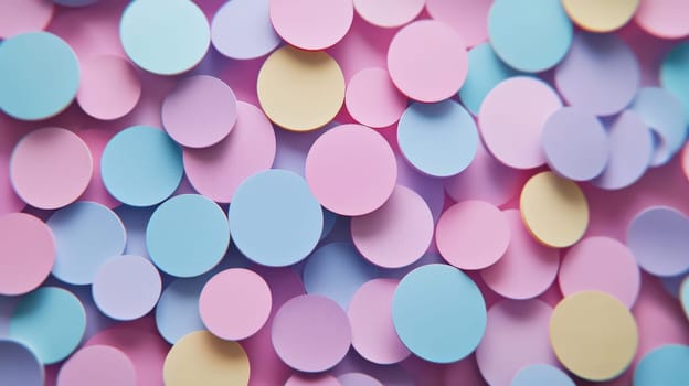 background of colorful circles. Selective focus.