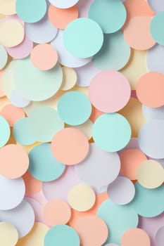 background of colorful circles. Selective focus.