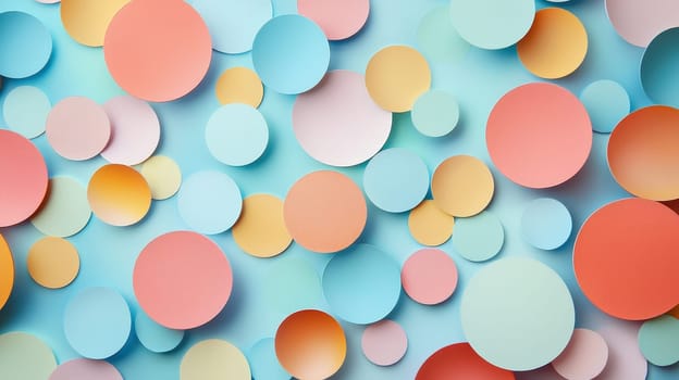 background of colorful circles. Selective focus.