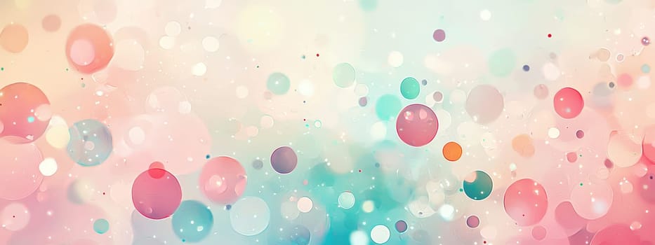 background of colorful circles. Selective focus.