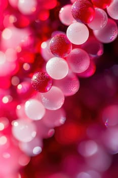 background of colorful circles. Selective focus.